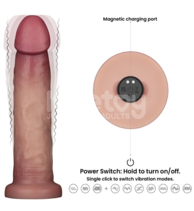 Ultra realističan dildo vibrator 9 incha sa daljinskom kontrolom LV417113-4